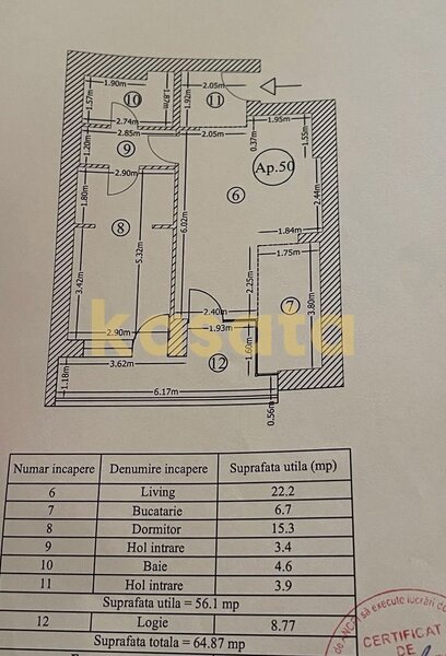 Barbu Vacarescu, 102 The Address, apartament 2 camere de inchiriat